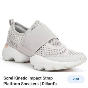 Sorel kinetic impact dove moonstone sneaker